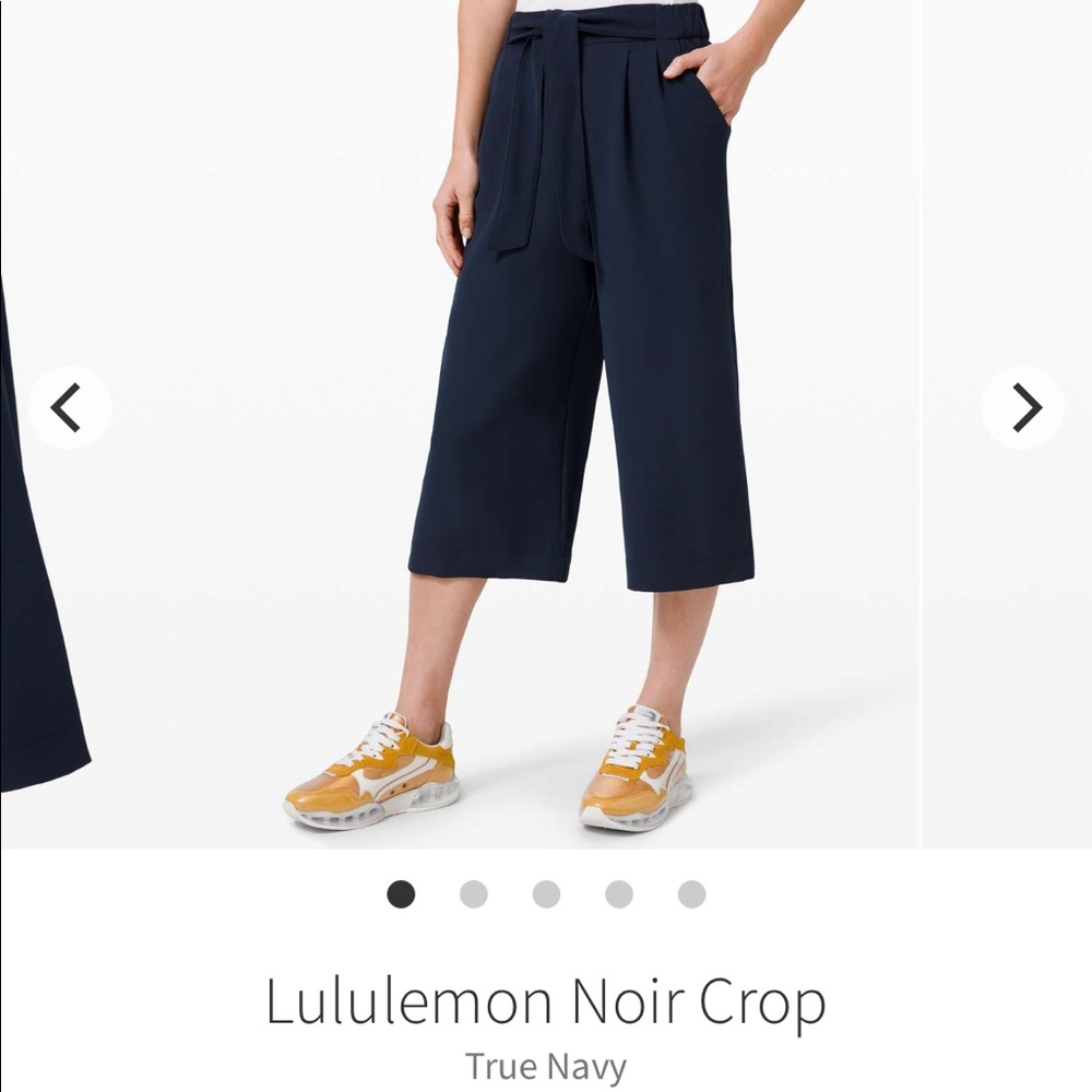 Lululemon Noir Crop Wide Leg Pants